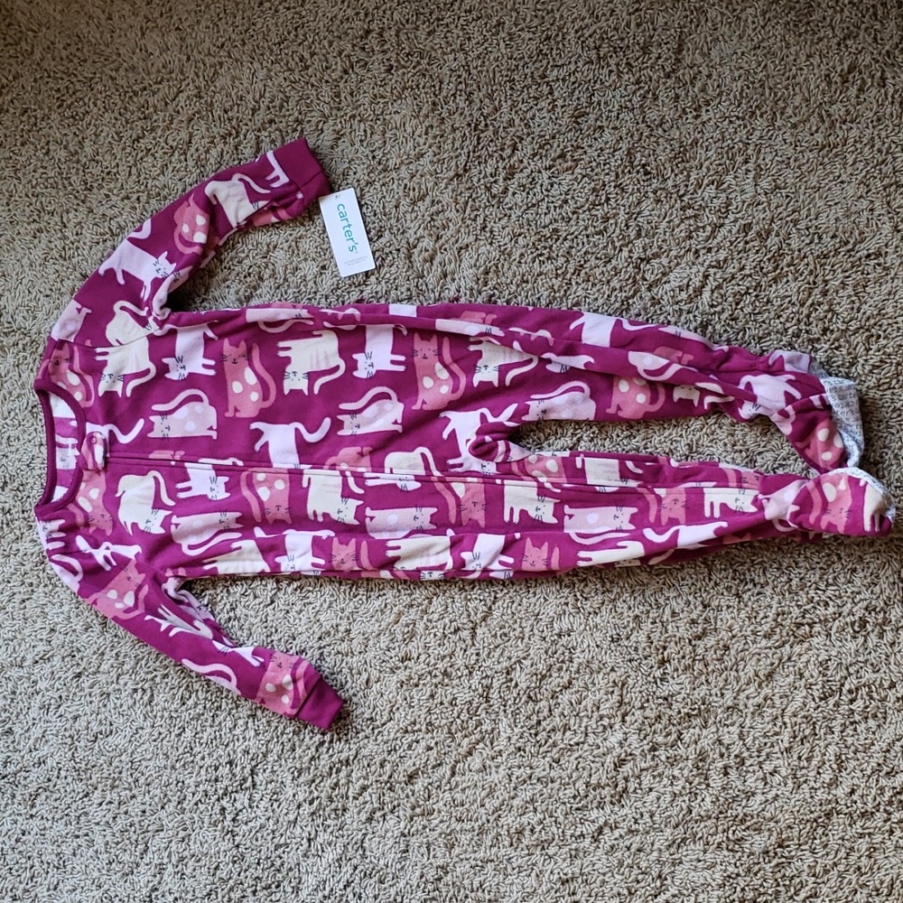 Carter's Girl's 3T Fleece Footie Pajamas